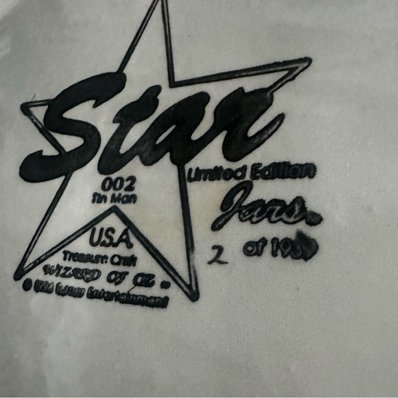 Star Jars Wizard of Oz "Tin Man" 1994 Cookie Jar #2 of 1939 - Picture 8 of 8